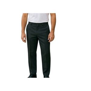 NWT Haggar Dress Pants Mens 38x31 Charcoal Wrinkle Free Classic Fit Business